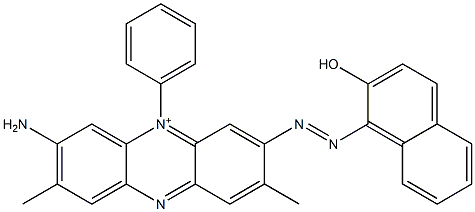 3-Amino-7-[(2-hydroxy-1-naphtyl)azo]-2,8-dimethyl-5-phenylphenazin-5-ium