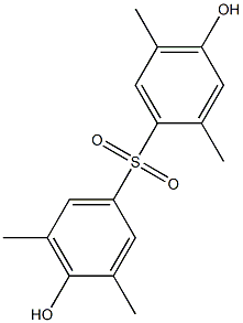 4,4'-Dihydroxy-2,3',5,5'-tetramethyl[sulfonylbisbenzene] Struktur