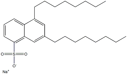 5,7-Dioctyl-1-naphthalenesulfonic acid sodium salt Structure