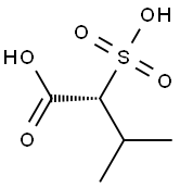 [R,(+)]-3-メチル-2-スルホ酪酸 化学構造式