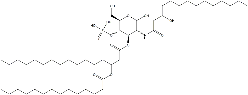 2-(3-Hydroxymyristoylamino)-4-O-phosphono-3-O-[3-(myristoyloxy)palmitoyl]-2-deoxy-D-glucopyranose|