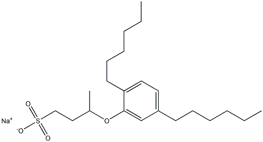 3-(2,5-Dihexylphenoxy)butane-1-sulfonic acid sodium salt