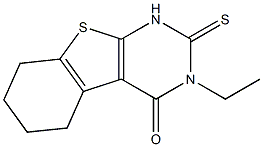 1,2,5,6,7,8-Hexahydro-3-ethyl-2-thioxo[1]benzothieno[2,3-d]pyrimidin-4(3H)-one Structure