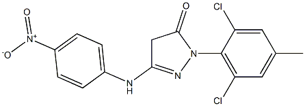 1-(2,6-Dichloro-4-methylphenyl)-3-(4-nitroanilino)-5(4H)-pyrazolone