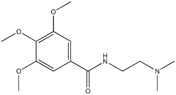 N-[2-(ジメチルアミノ)エチル]-3,4,5-トリメトキシベンズアミド 化学構造式