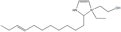 1-Ethyl-1-(2-hydroxyethyl)-2-(8-undecenyl)-4-imidazoline-1-ium Structure