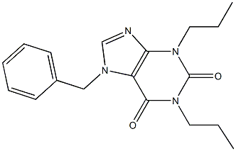 1,3-Dipropyl-7-benzylxanthine Structure