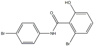 4',6-Dibromo-2-hydroxybenzanilide,,结构式