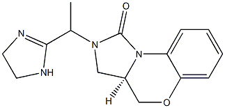 2,3,3a,4-Tetrahydro-2-[(R)-1-(1-imidazolin-2-yl)ethyl]-1H-imidazo[5,1-c][1,4]benzoxazin-1-one