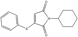 2-Phenylthio-N-cyclohexylmaleimide