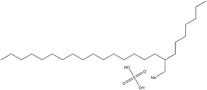 Sulfuric acid 2-heptyloctadecyl=sodium salt Structure