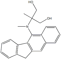 2-[(11H-Benzo[b]fluoren-5-yl)methylamino]-2-methyl-1,3-propanediol,,结构式