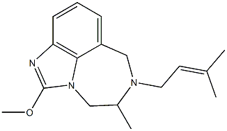 4,5,6,7-Tetrahydro-2-methoxy-5-methyl-6-(3-methyl-2-butenyl)imidazo[4,5,1-jk][1,4]benzodiazepine