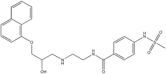 4-Methylsulfonylamino-N-[2-[2-hydroxy-3-(1-naphthalenyloxy)propylamino]ethyl]benzamide