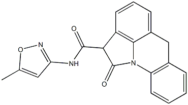 N-(5-Methyl-3-isoxazolyl)-1,2-dihydro-1-oxo-6H-pyrrolo[3,2,1-de]acridine-2-carboxamide Struktur