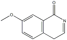 7-メトキシイソキノリン-1(4H)-オン 化学構造式