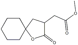 5-Oxospiro[tetrahydrofuran-2,1'-cyclohexane]-4-acetic acid methyl ester Structure