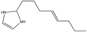 2-(4-オクテニル)-4-イミダゾリン 化学構造式