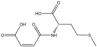 (S)-2-[[(Z)-3-Carboxy-1-oxo-2-propenyl]amino]-4-(methylthio)butanoic acid Structure