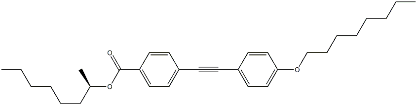 4-[(4-Octyloxyphenyl)ethynyl]benzoic acid (R)-1-methylheptyl ester Structure