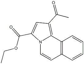 1-Acetylpyrrolo[2,1-a]isoquinoline-3-carboxylic acid ethyl ester Structure