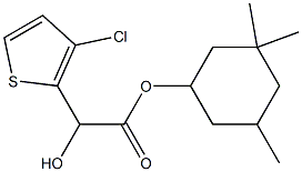 2-(3-Chloro-2-thienyl)glycolic acid 3,3,5-trimethylcyclohexyl ester,,结构式