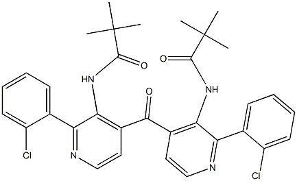 2-Chlorophenyl[3-[(1-oxo-2,2-dimethylpropyl)amino]pyridin-4-yl] ketone Structure