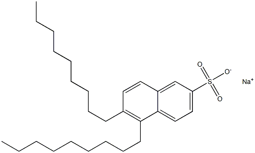 5,6-Dinonyl-2-naphthalenesulfonic acid sodium salt 结构式