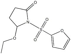 5-Ethoxy-1-(2-furylsulfonyl)pyrrolidin-2-one 结构式
