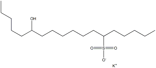 13-Hydroxyoctadecane-6-sulfonic acid potassium salt