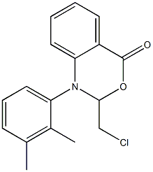 1-(2,3-Dimethylphenyl)-1,2-dihydro-2-chloromethyl-4H-3,1-benzoxazin-4-one,,结构式