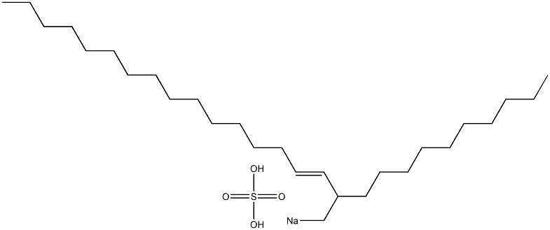 Sulfuric acid 2-decyl-3-octadecenyl=sodium ester salt Struktur