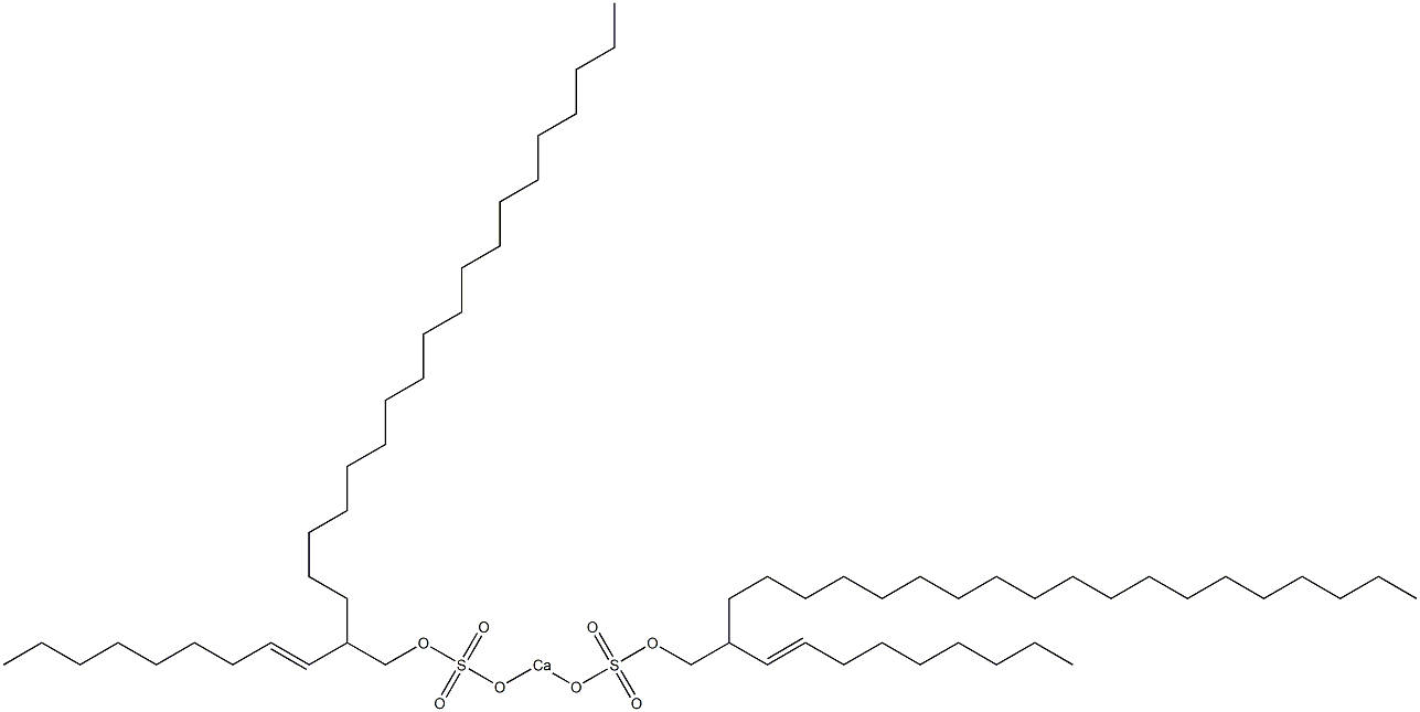Bis[2-(1-nonenyl)henicosyloxysulfonyloxy]calcium 结构式