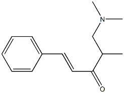 5-(Dimethylamino)-1-(phenyl)-4-methyl-1-penten-3-one,,结构式