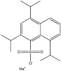 2,4,8-Triisopropyl-1-naphthalenesulfonic acid sodium salt,,结构式