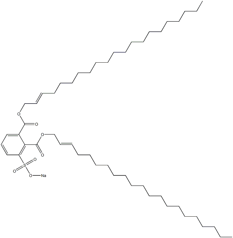 3-(Sodiosulfo)phthalic acid di(2-henicosenyl) ester Struktur