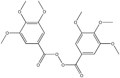 Bis(3,4,5-trimethoxybenzoyl) peroxide 结构式