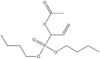 1-Acetoxyallylphosphonic acid dibutyl ester Structure