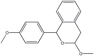 3,4-Dihydro-1-(4-methoxyphenyl)-3-methoxy-1H-2-benzopyran Struktur