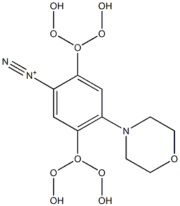 4-Morpholino-2,5-dipentoxybenzenediazonium Structure