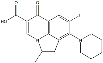 2-Methyl-7-fluoro-8-piperidino-1,2-dihydro-5-oxo-5H-2a-azaacenaphthylene-4-carboxylic acid