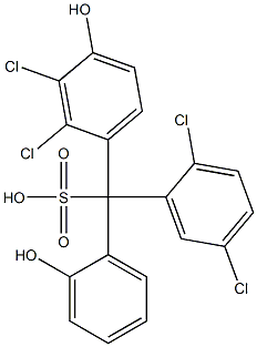 (2,5-Dichlorophenyl)(2,3-dichloro-4-hydroxyphenyl)(2-hydroxyphenyl)methanesulfonic acid