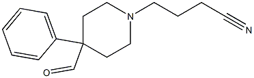 4-Formyl-4-phenyl-1-piperidinebutyronitrile Structure