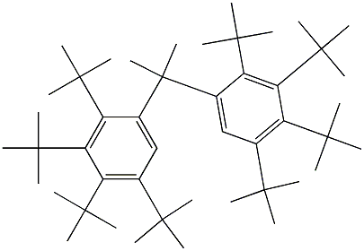 2,2-Bis(2,3,4,5-tetra-tert-butylphenyl)propane Structure