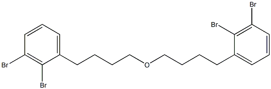 2,3-Dibromophenylbutyl ether Structure