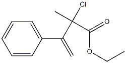  3-Phenyl-2-methyl-2-chloro-3-butenoic acid ethyl ester