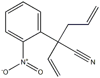 2-(2-Nitrophenyl)-2-allyl-3-butenenitrile Structure