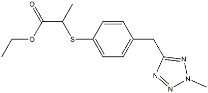 2-[[4-[(2-Methyl-2H-tetrazol-5-yl)methyl]phenyl]thio]propionic acid ethyl ester