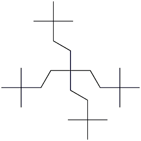 2,2,8,8-Tetramethyl-5,5-bis(3,3-dimethylbutyl)nonane 结构式