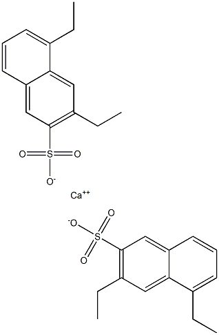 Bis(3,5-diethyl-2-naphthalenesulfonic acid)calcium salt 结构式